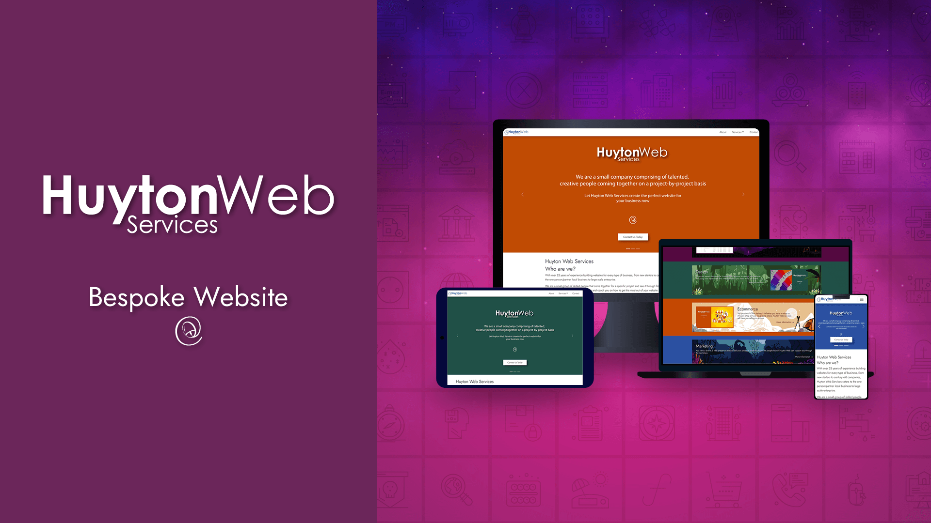 Showing information on Bespoke Website