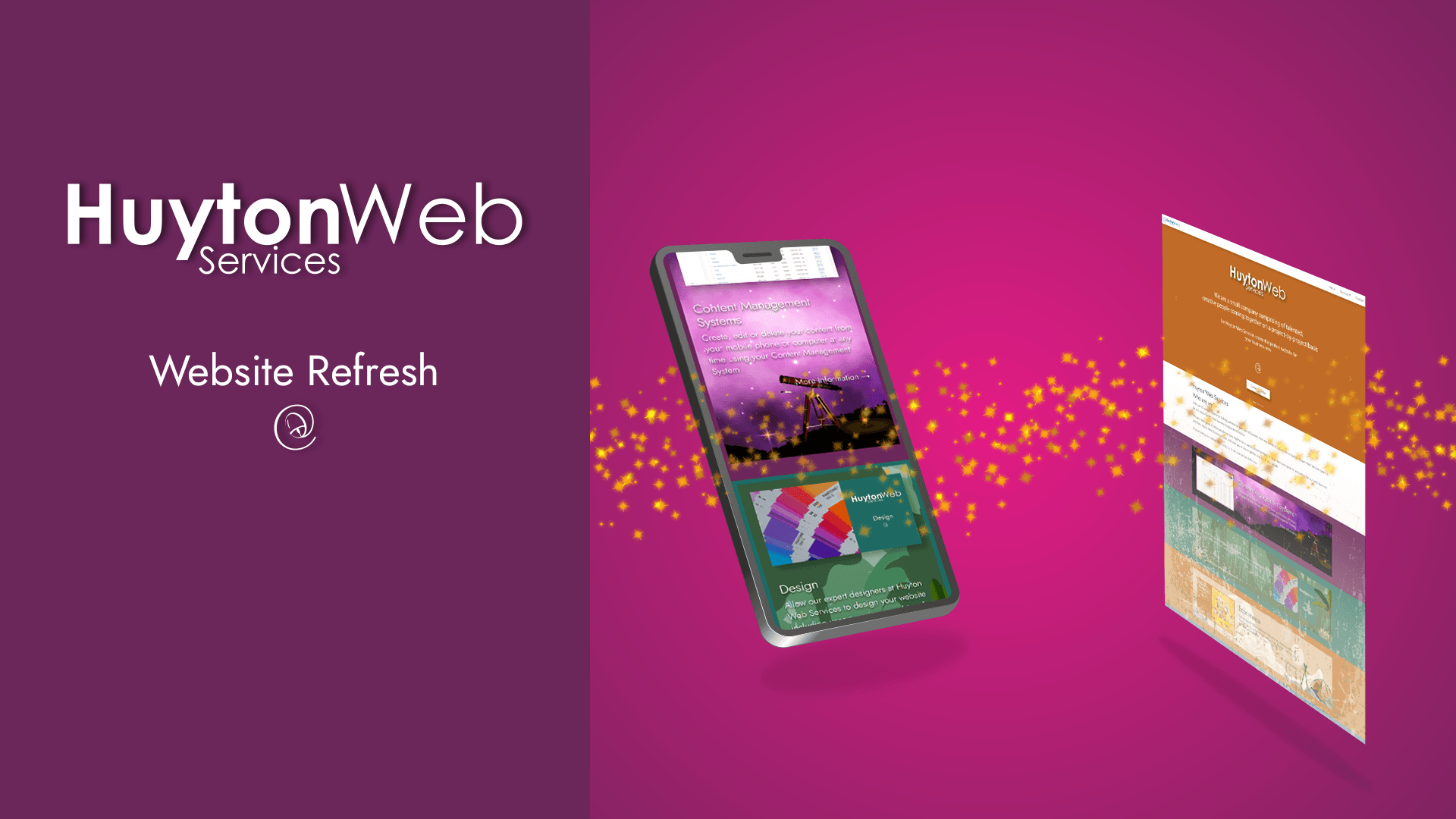 Showing information on Website Refresh