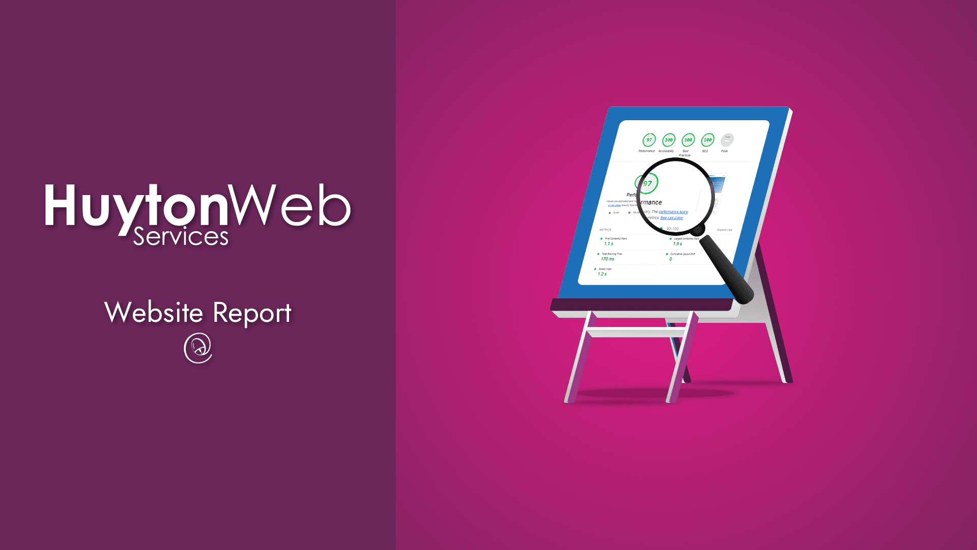 Showing information on Website Report